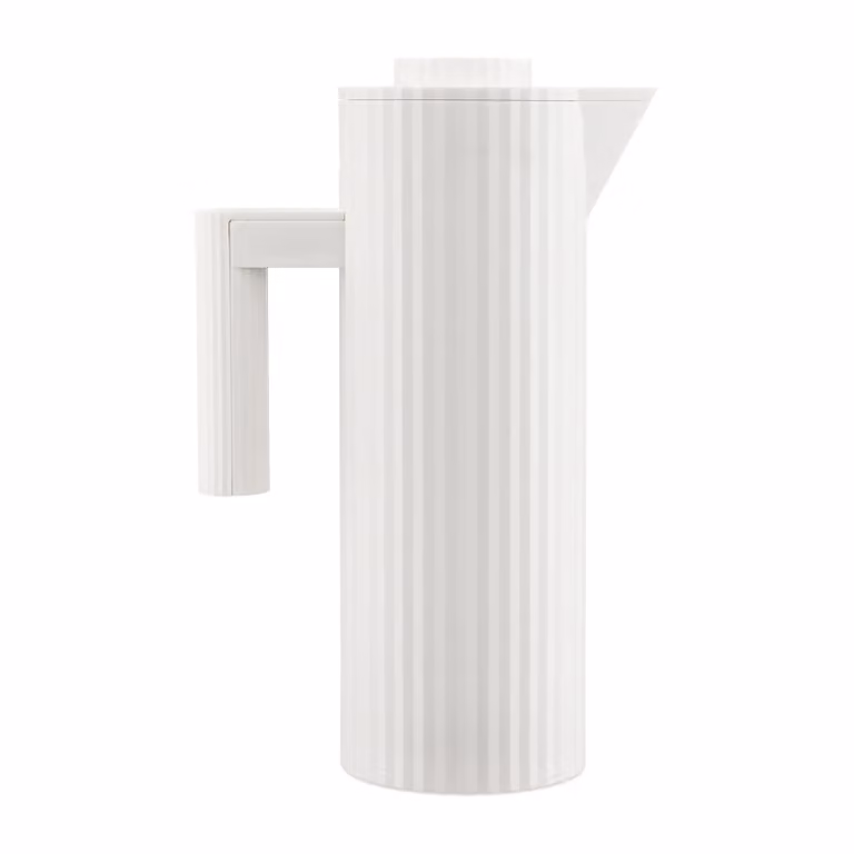 Alessi Plissé thermoskan 1 l Wit