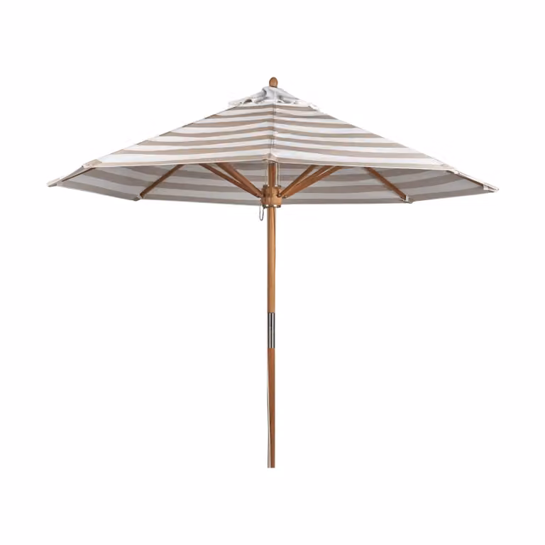 1898 Hisshult Parasol Ø270 cm Beige Stripe-Teak