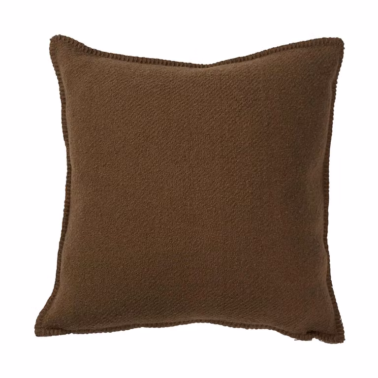 Klippan Yllefabrik Bouclé kussensloop Mocha mousse 45 x 45 cm