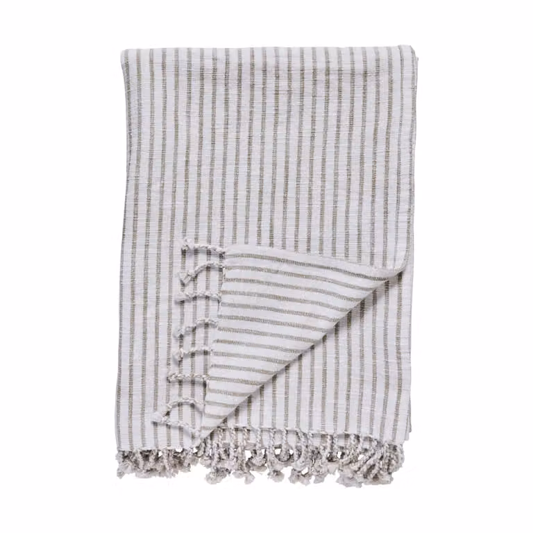 Lene Bjerre Olivia plaid Off White Linen 130 x 170 cm