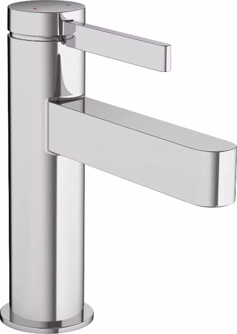 Hansgrohe Finoris wastafelmengkraan met push-open afvoercombinatie, chroom