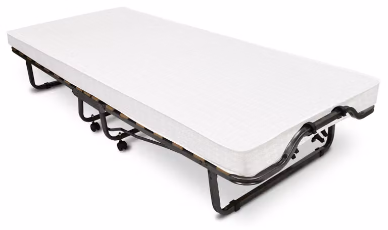 Beautissu Venetia opklapbaar gastbed met metalen frame, 80 x 200 cm