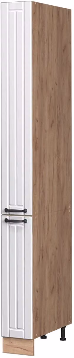 Vicco Apotheekkast Fame-Line, Wit Landhuis/Goudkleurig Eiken