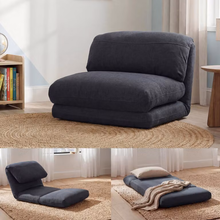 Mendler Slaapfauteuil HWC-E68 Relaxfauteuil Donkergrijs