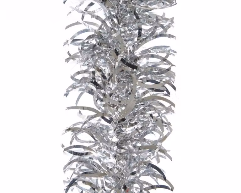 Decoris Lametta golfguirlande glans zilver