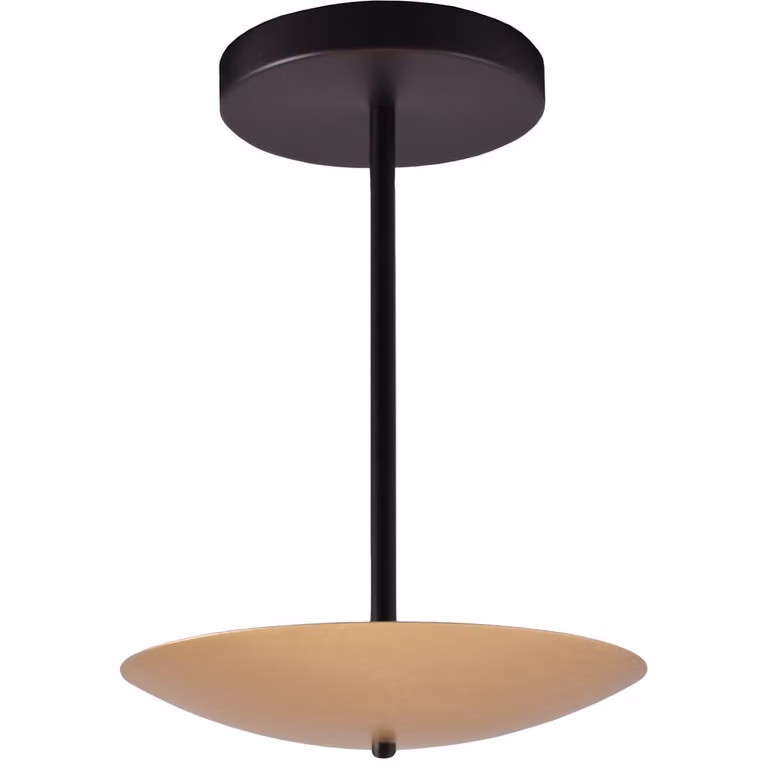Masterlight Scala Plafondlamp - Zwart met Goud - Ø 25 cm