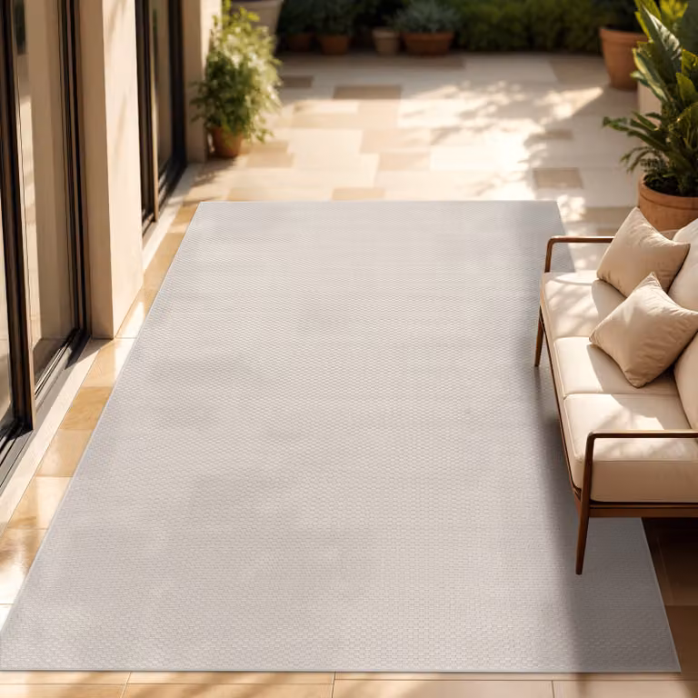 Paco Home Binnen- en buitentapijt - Modern Design - Effen Kleur - Polypropyleen - Breedte: 300 cm, Diepte: 400 cm