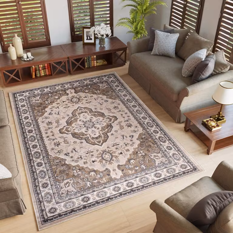 Tapiso Colorado Vloerkleed Grijs Modern Oosters voor Woonkamer en Eetkamer B: 250 cm, L: 350 cm