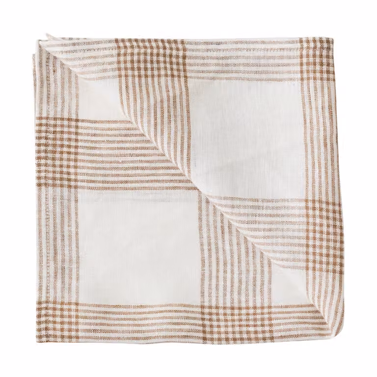 Tell Me More Odette stoffen servet Brown, 45 x 45 cm