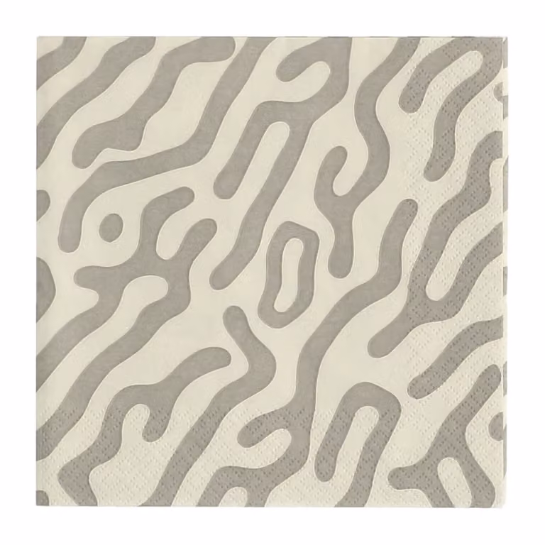 Scandi Essentials Trace servetten, 20-pack, taupe-sand, 33 x 33 cm