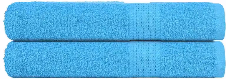 vidaXL FROGN Handdoeken, 2 stuks, turquoise, 100 x 200 cm, 360 g/m²
