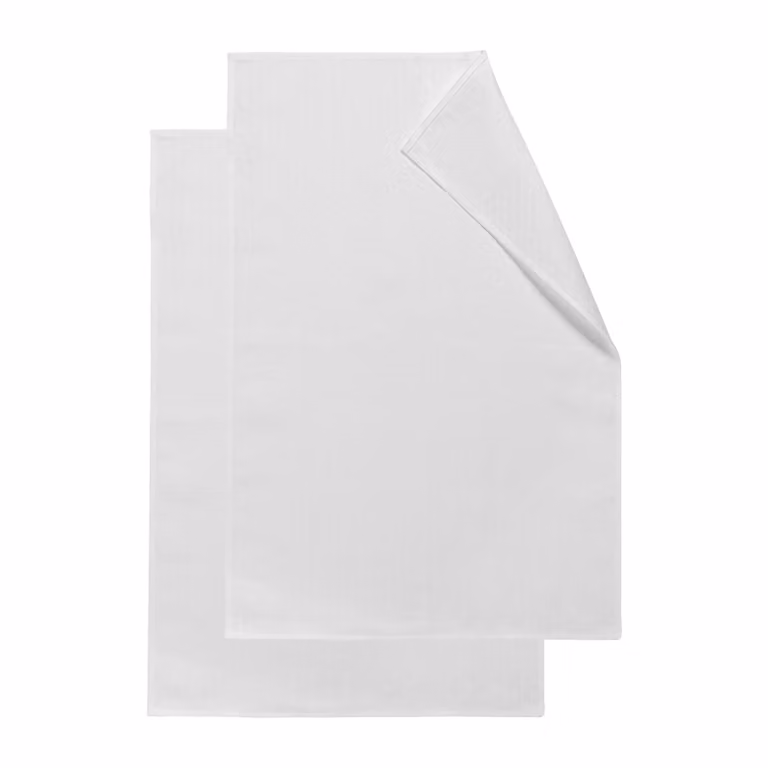 NJRD Stripes keukenhanddoek 2-pack Wit 47 x 70 cm