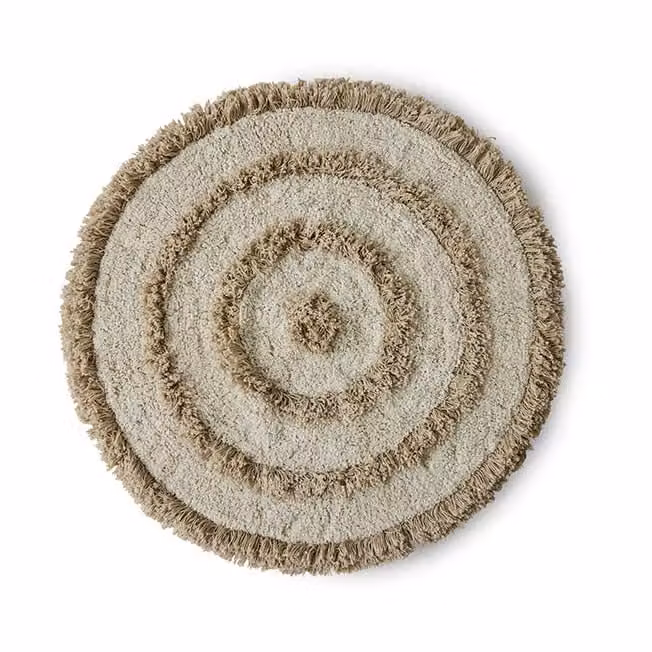 HKliving badkamermat Ø80 cm Cream