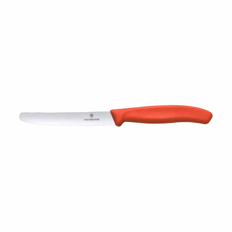 Victorinox Swiss Classic paring knife gekarteld 11 cm Rood