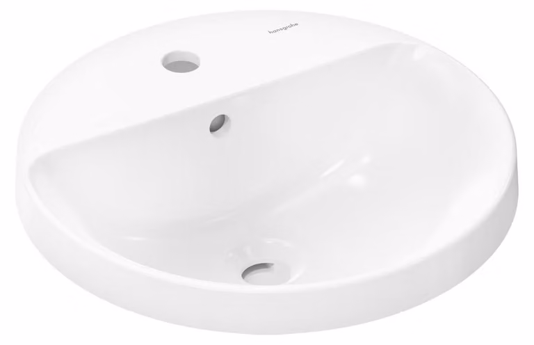 Hansgrohe Inbouwwastafel Xuniva S, Wit, 450 x 450 mm