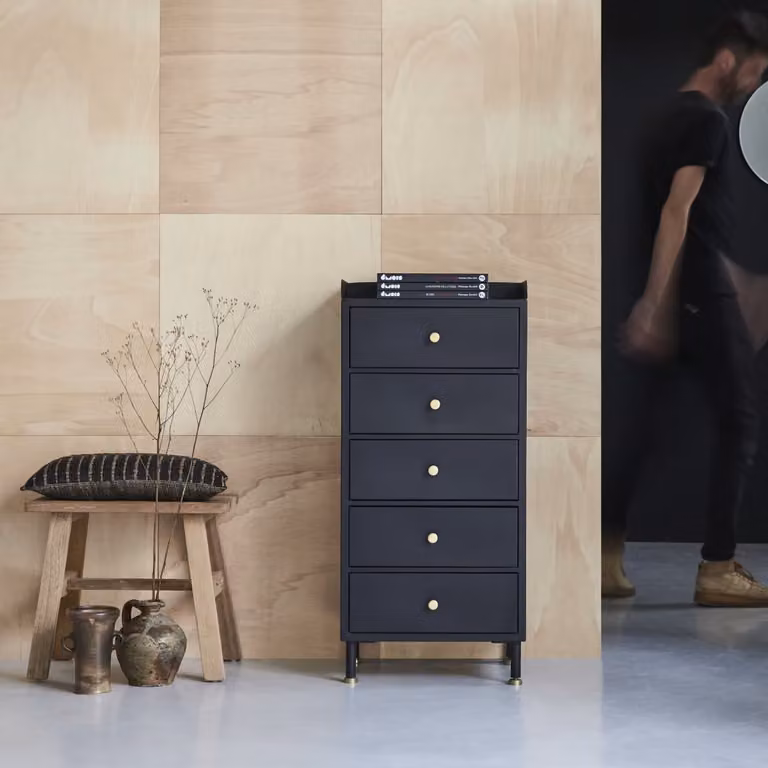 Tikamoon Moderne Ladekast voor Woonkamer, Slaapkamer of Badkamer - Breedte: 102 cm, Hoogte: 76,7 cm, Diepte: 47 cm