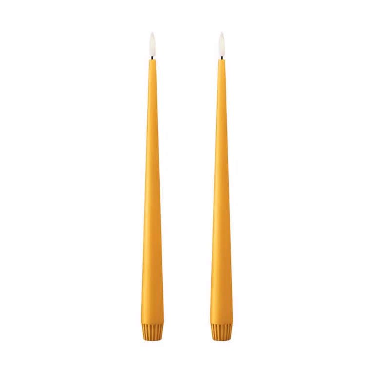 Ester & Erik LED taper kaarsen 2-pack Mango, 30 cm