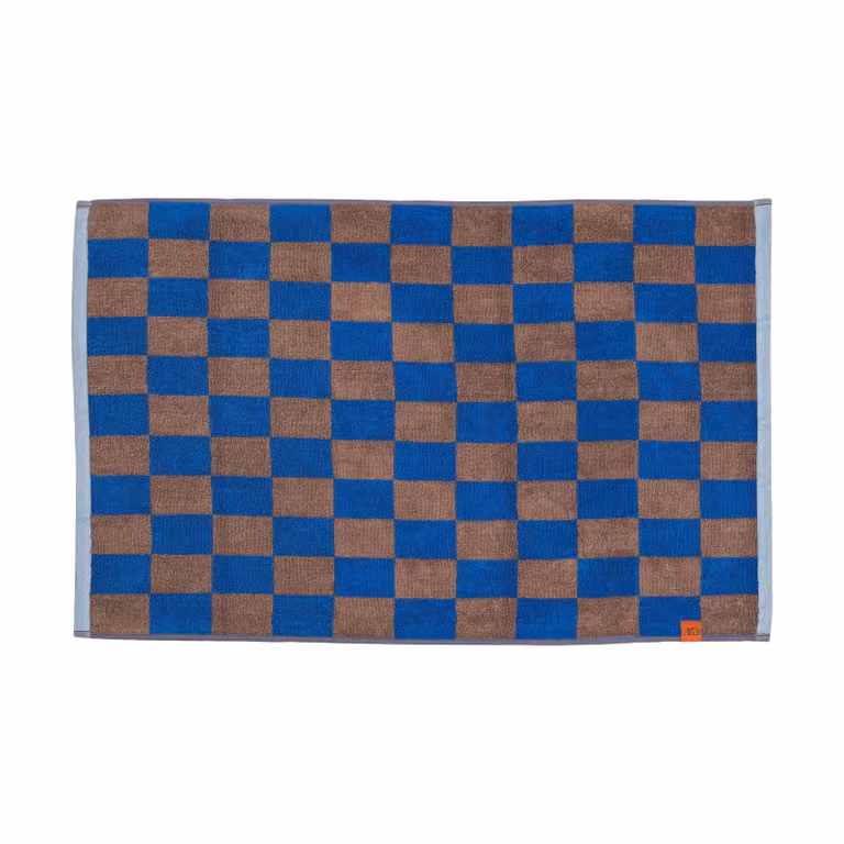 Mette Ditmer Retro badmat Cobalt, 50 x 80 cm