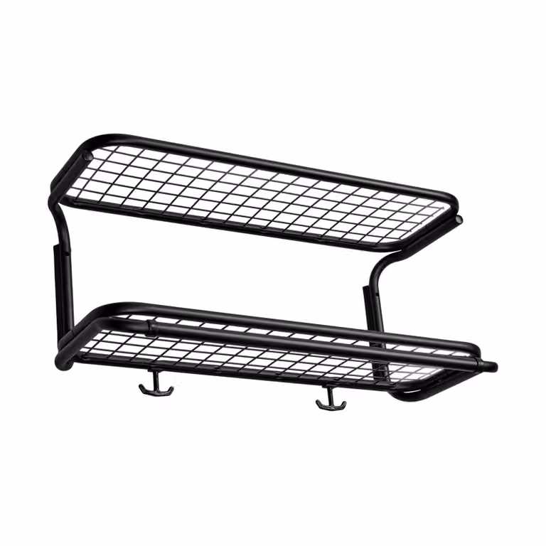 Essem Design Classic 650 hoedenplank zwart/zwart met 2 niveaus, breedte: 60 cm