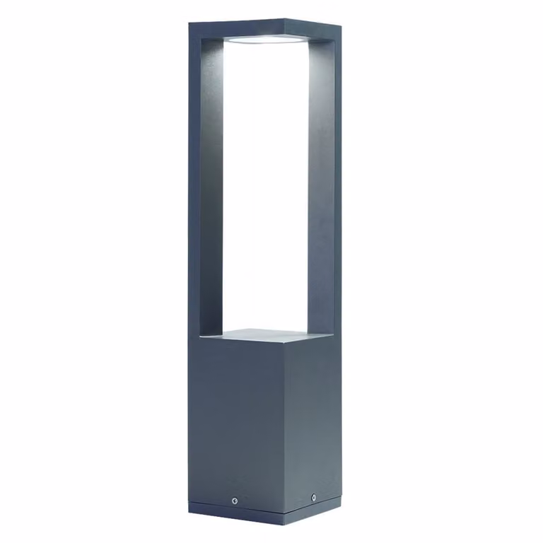 Franssen Buitenlamp Finmotion staand - Wit/Zwart - Aluminium