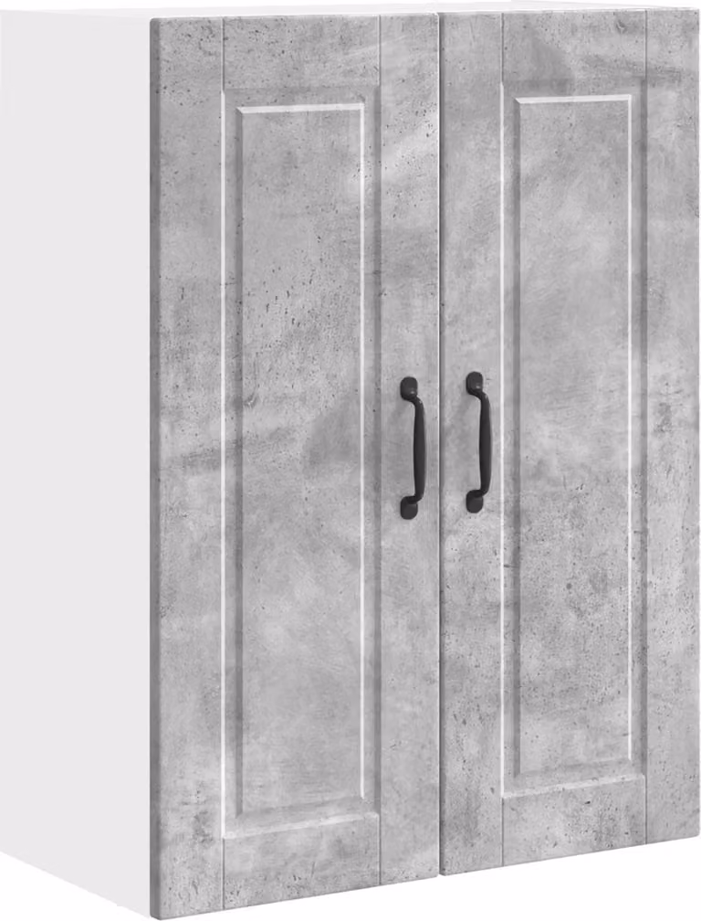 vidaXL Wandkast PORTO, betonkleur, B: 60 cm, D: 31 cm, H: 80 cm
