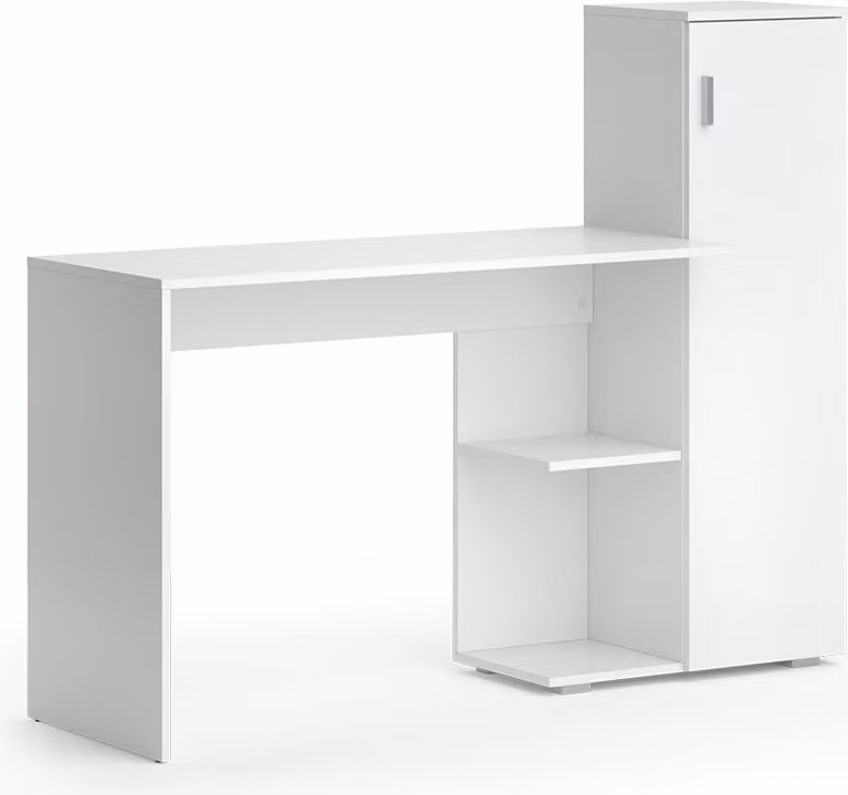 VICCO Ritz Computerbureau Wit, B: 141,2 cm, D: 45,2 cm, H: 113,2 cm