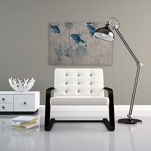 A.S. Création Canvas Dieren Landschap Kunstdruk Blauw Beige B: 90 cm, H: 60 cm