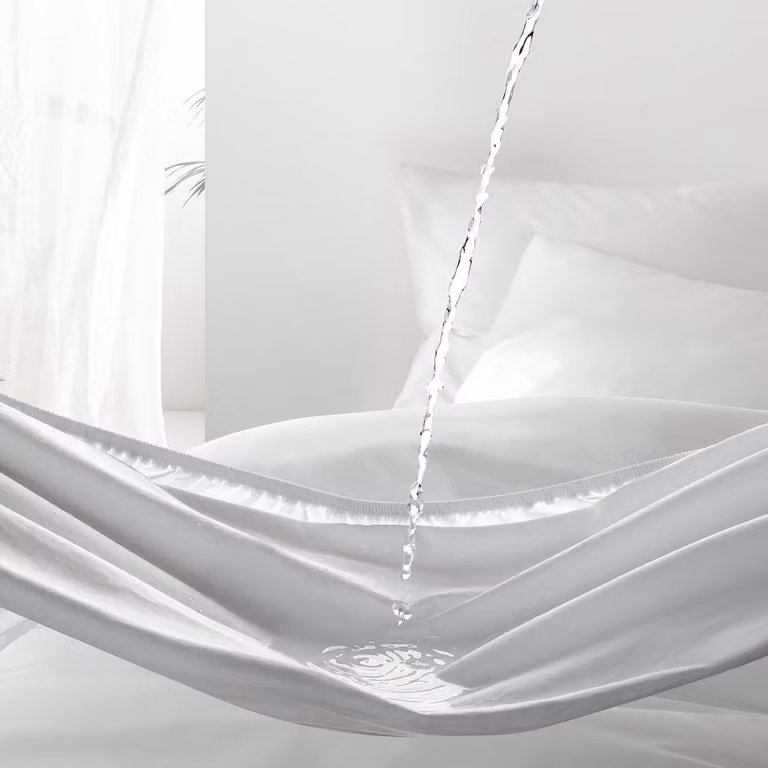 De Witte Lietaer Matrasbeschermer Swan White - 180 x 200 cm - Katoen
