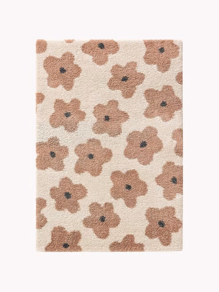 Benuta Kindervloerkleed Gobi met bloemmotief, rechthoekig, polyester