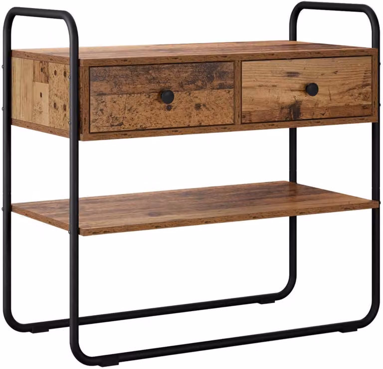 vidaXL Consoletafel Oud Hout B/D/H: 80 x 40 x 75 cm