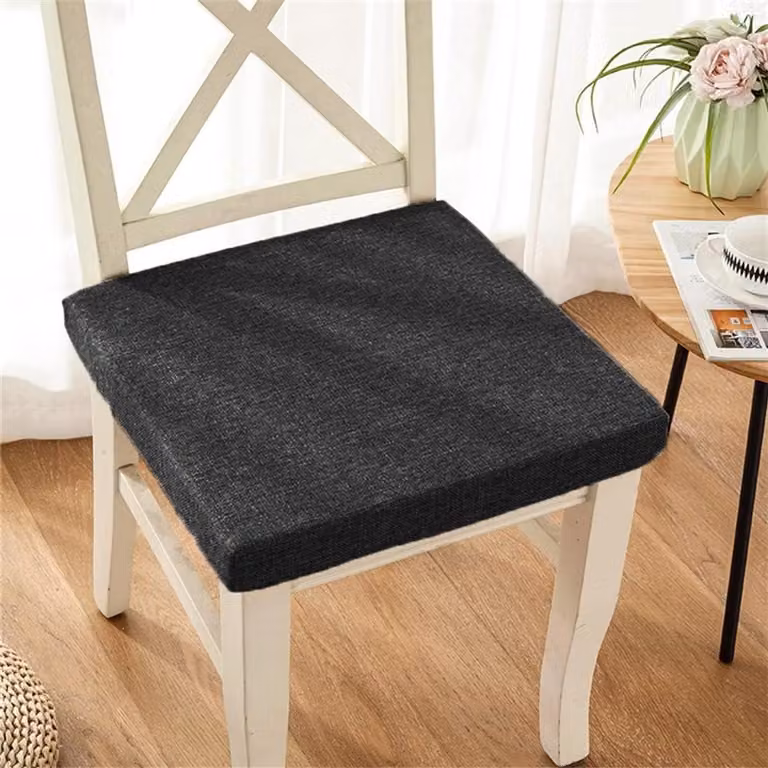 Grijs Traagschuim Zitkussen met Antislip Bodem - 45 x 45 cm