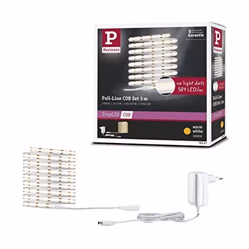 Paulmann SimpLED COB LED-strip complete set, warmwit, wit, 300 cm, 11W, 1500lm