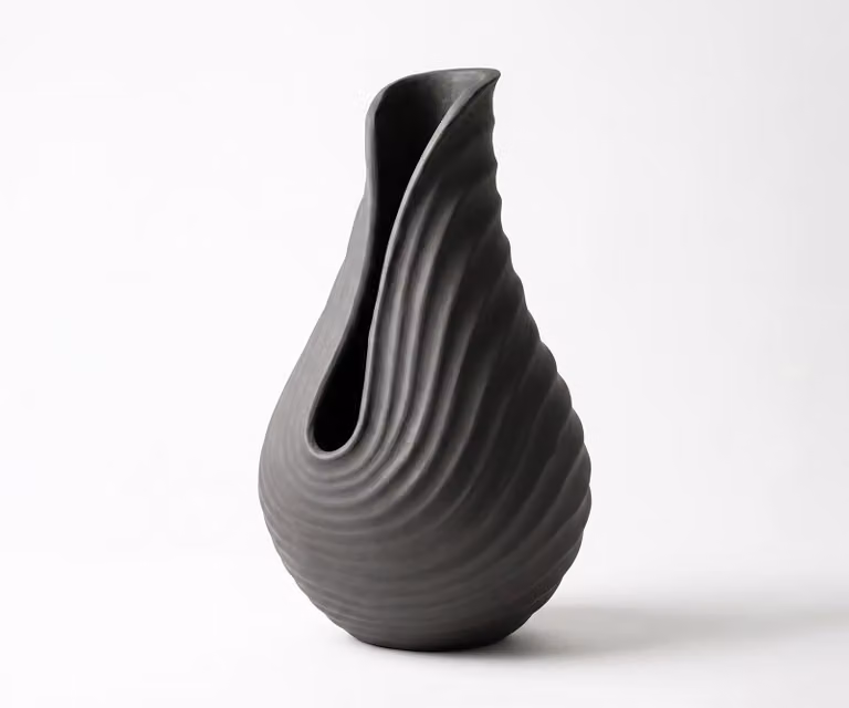 Delife Vaas Helixa Aluminium Basalt B20 x D21 x H35 cm