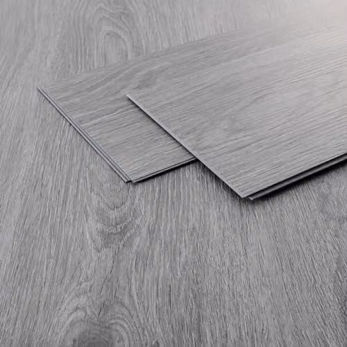 ML-Design Deluxe PVC vloer Windswell Hickory Oak Grijs, Click Vinyl planken, 3,08m2