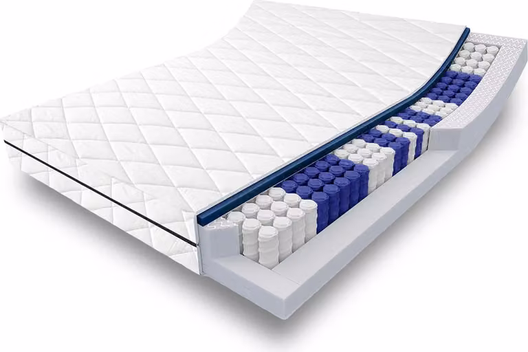 Sleezzz Superior Pocketveringmatras voor volwassenen, 140 x 190 cm, Hoogte: 18 cm, Stevigheid: H3