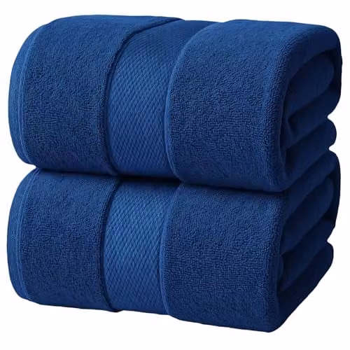 Infinitee Xclusives Grote Badhanddoek 2-pack - 100% katoen - Breedte: 90 cm, Lengte: 180 cm