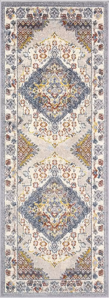 SURYA Jade vloerkleed vintage oosters grijs van polypropylene