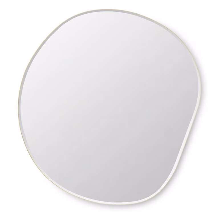 Ferm Living Pond spiegel extra large messing