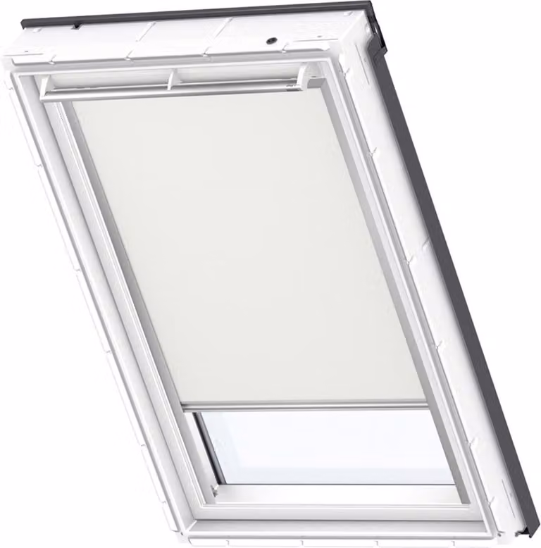 Velux Origineel Verduisterend Rolgordijn Beige voor Wit Kozijn UK08