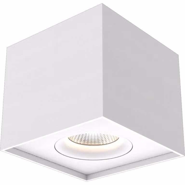 Iblocc Lyora Led plafondspot wit aluminium en glas