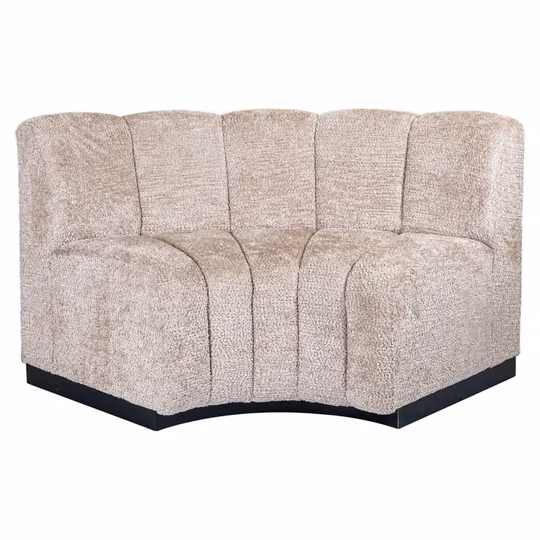 Richmond Hillpark Hoekbank voor de eetkamer, Chenille - Beige
