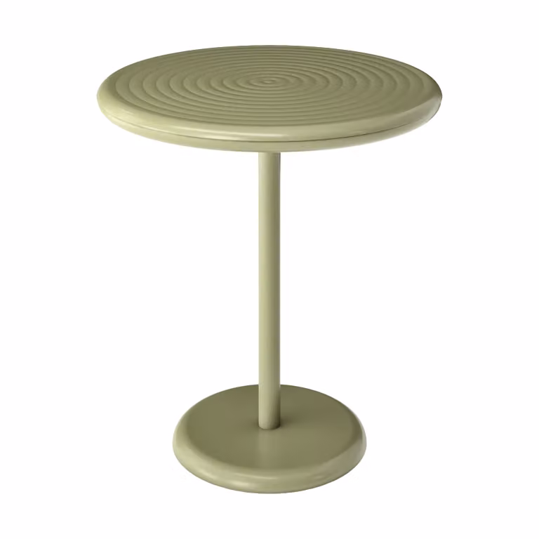 Tom Dixon Groove ronde cafétafel - Moss - Ø70 cm