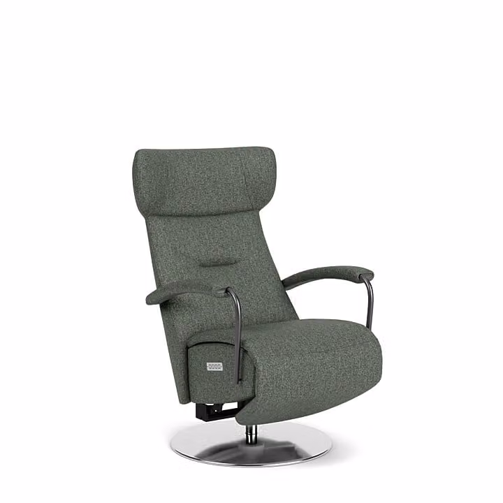 Prominent Sta-op-stoel C-102 met armleuningen - Groen - Stof