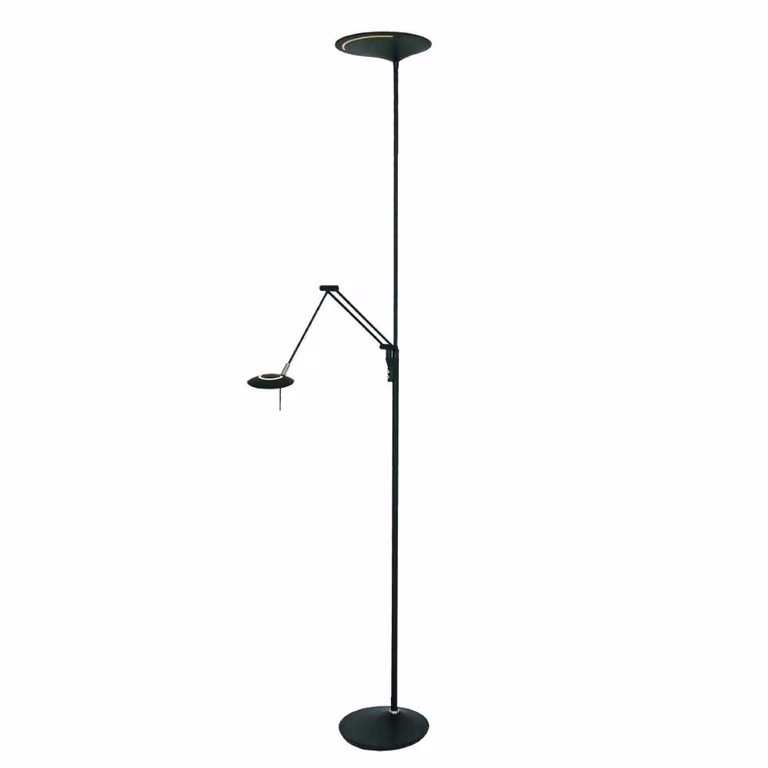 Steinhauer Zodiac LED Vloerlamp - Zwart - B: 25 cm, D: 65 cm, H: 185 cm