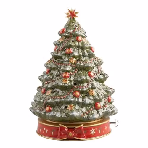 Villeroy & Boch Toy's Delight kerstboom met muziekdoos Wit-rood