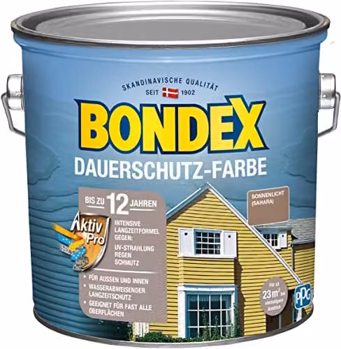 Bondex Permanente Beschermingsverf Sunlight Sahara, 2,5 l
