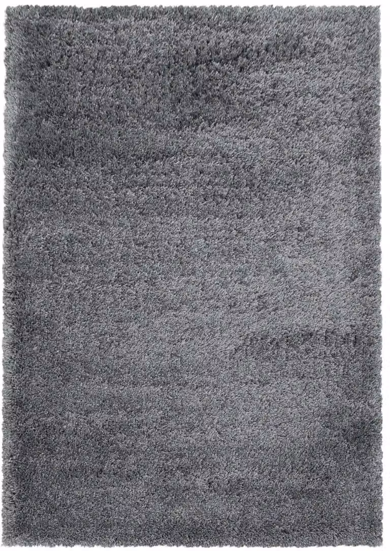 Hoogpolig Vloerkleed Shaggy Lichtgrijs 120 x 170 cm