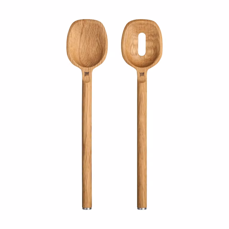 Fiskars Norden lepel 2-pack van eikenhout en roestvrij staal