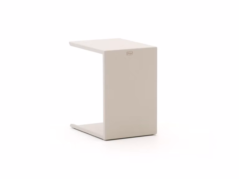 Bellagio Bijzettafel voor in de tuin, Rechthoekig Aluminium, Beige
