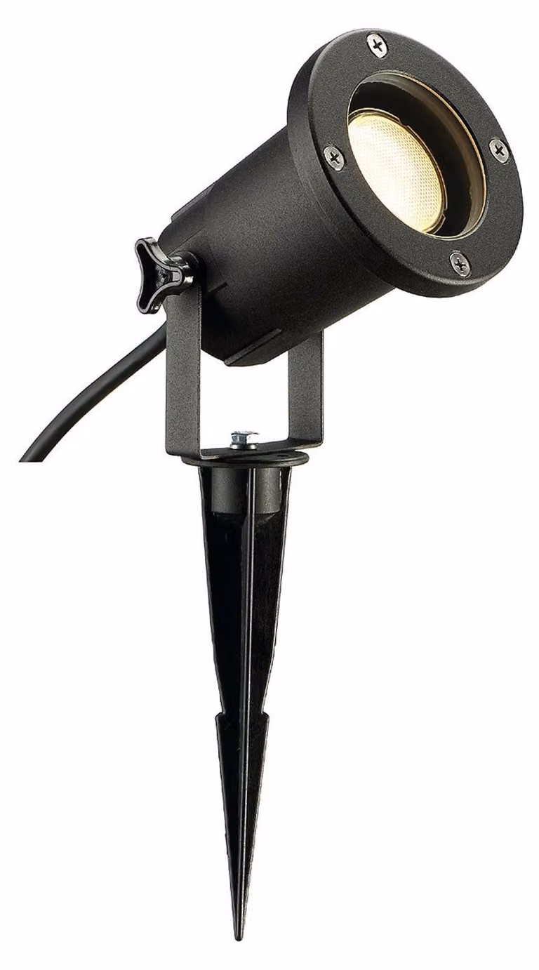 Tuinspot Nautilus Spike XL met prikpen in zilver